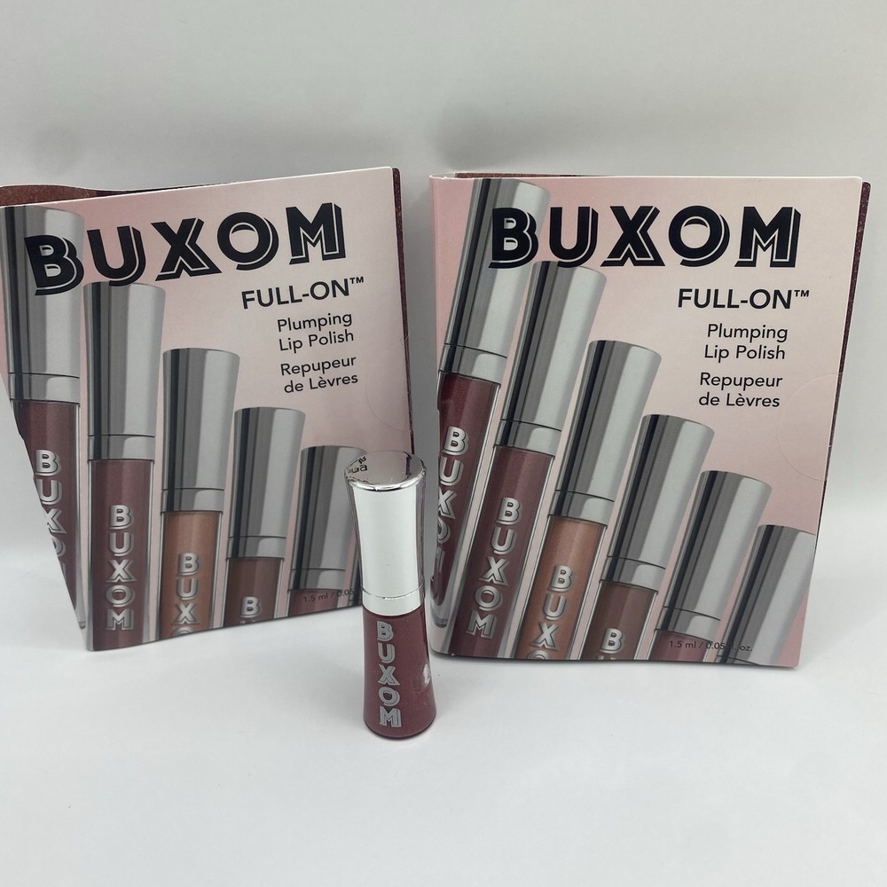 2x Buxom Full On Plumping Lip Polish Dolly Deluxe Sample 0.05oz 1.5ml New